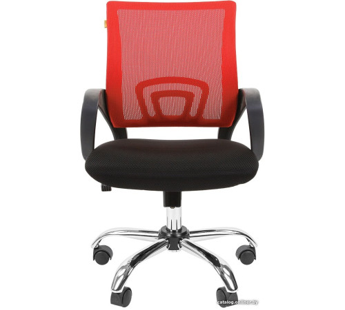 Офисное кресло CHAIRMAN 696 Chrome черный/красный