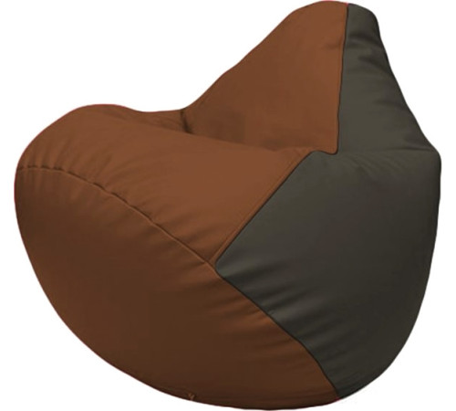 Кресло-мешок Flagman Груша Макси Г2.3-0716 коричневый/чёрный