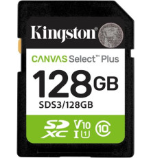 Карта памяти Kingston Canvas Select Plus SDXC 128GB SDS3/128GB