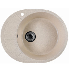 Кухонная мойка Marblan Ovata R гранит, с сифоном