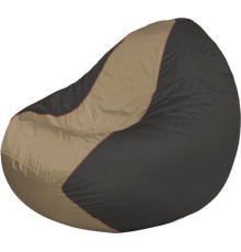 Кресло-мешок Flagman Classic К2.1-220 серый темный/бежевый темный