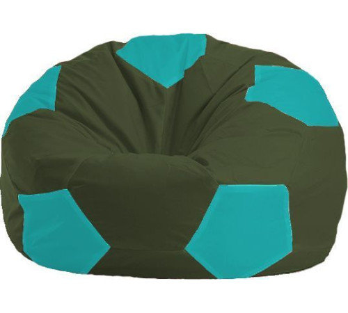 Кресло-мешок Flagman Мяч Стандарт М1.1-58 темно-оливковый/бирюзовый