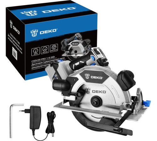 Дисковая циркулярная пила Deko CSDU20 PRO 083-1105 с 1-им АКБ
