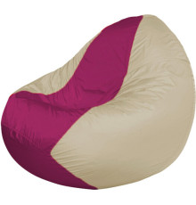 Кресло-мешок Flagman Classic К2.1-86 бежевый/фуксия