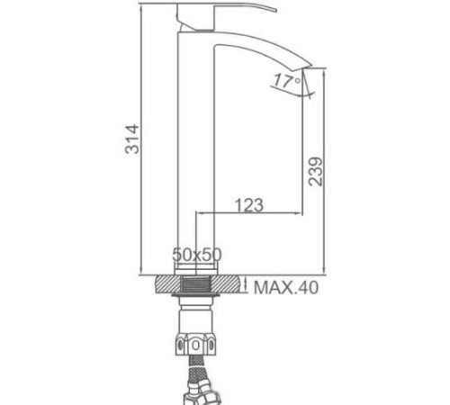 Смеситель Ledeme L71117