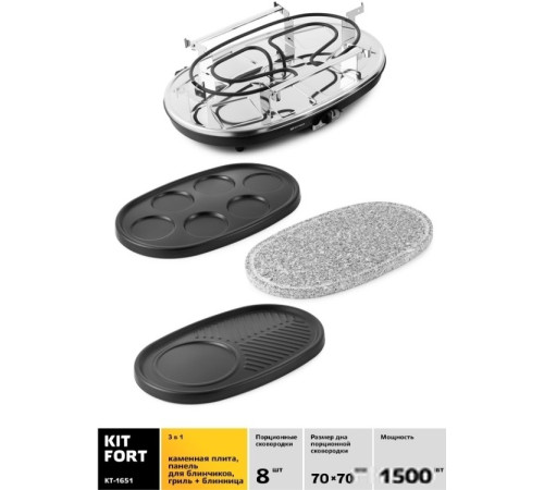 Раклетница Kitfort KT-1651