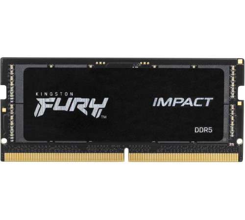 Оперативная память Kingston FURY Impact 16ГБ DDR5 SODIMM 6400 МГц KF564S38IB-16