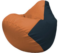 Кресло-мешок Flagman Груша Макси Г2.3-2015 оранжевый/синий