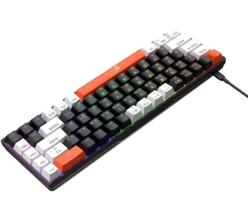 Клавиатура R8 1038 Wired Mechanical черный/белый/оранжевый