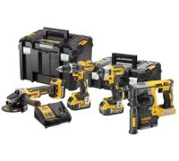 DeWalt DCK422P3T шуруповерт, винтоверт, болгарка, перфоратор, 3 АКБ, кейс