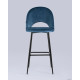 Стул Stool Group Меган велюр барный пыльно-синий