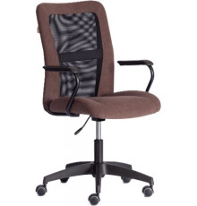 Офисное кресло TetChair Staff флок/ткань коричневый/черный, 6/W-11