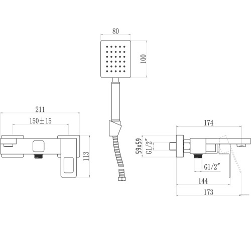Смеситель Savol S-SUS4003H