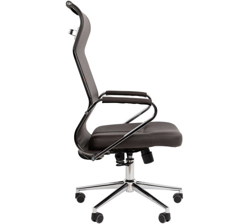 Офисное кресло CHAIRMAN 702 экопремиум коричневый