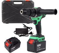 Ударная дрель-шуруповерт Zitrek Green Impact 18V 063-4046 с 2-мя АКБ, кейс