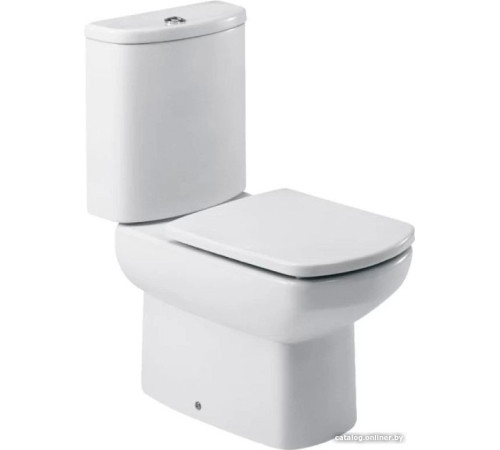 Унитаз напольный Roca Dama Senso Compacto 342518000+34151B000+ZRU9302991