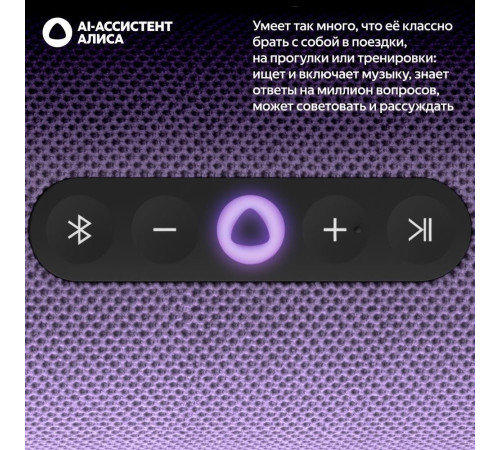 Умная колонка Яндекс Станция Стрит фиолетовый