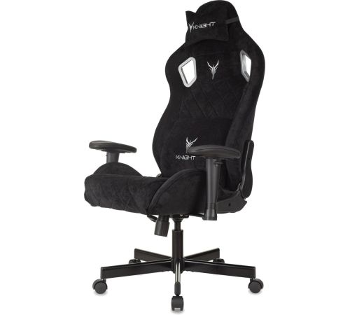 Игровое геймерское кресло Knight Outrider черный Light-20