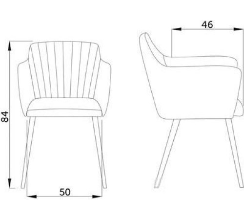 Стул AksHome Brit светло-серый/дуб