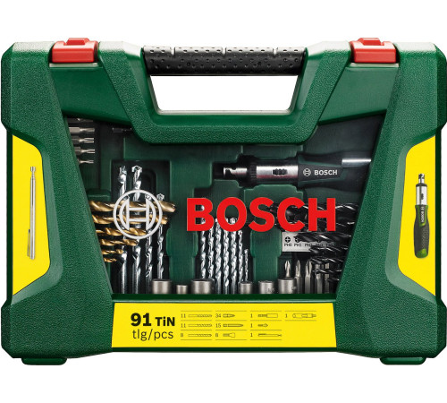 Универсальный набор инструментов  Bosch V-Line Titanium 2607017195 91 предмет