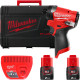 Винтоверт Milwaukee M12 FUEL M12FID2-202X 4933479877 с 2-мя АКБ, кейс