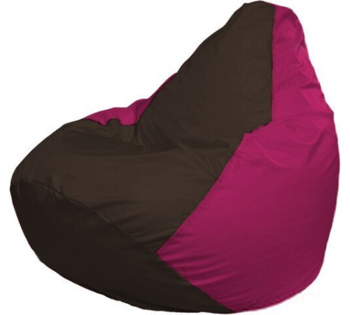 Кресло-мешок Flagman Груша Макси Г2.1-331 фуксия/коричневый