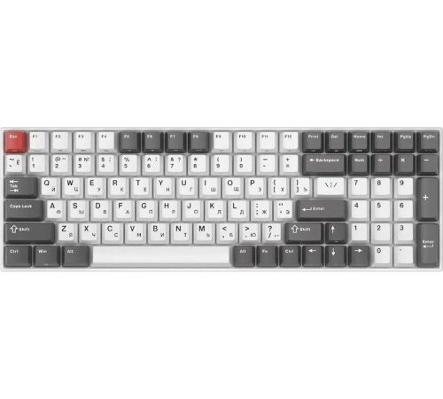 Клавиатура Royal Kludge RK100 RGB белый/серый, RK Brown