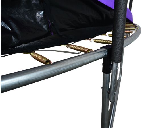 Батут GoUP Elite 12FT с сеткой и лестницей, фиолетовый