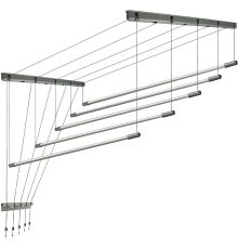 Сушилка для белья Comfort Alumin Group Потолочная 5 прутьев Silver Style 200 см алюминий