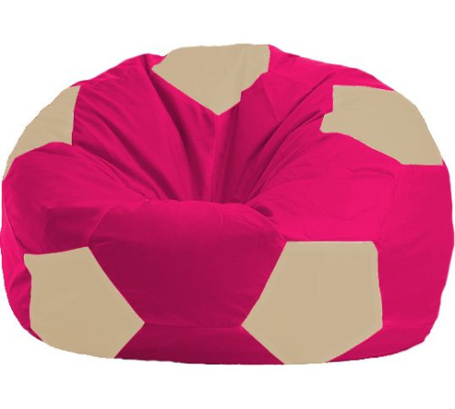 Кресло-мешок Flagman Мяч Стандарт М1.1-373 малиновый/светло-бежевый