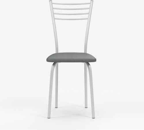 Стул Mio Tesoro Сигма серый/металлик