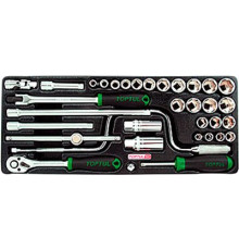 Набор торцевых головок  Toptul GCAT3403 34 предмета