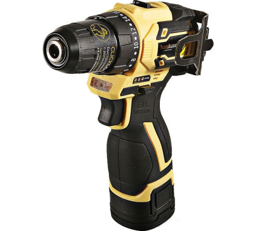 Дрель-шуруповерт Hanskonner HCD1645BLC с 2-мя АКБ, сумка