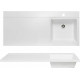 Умывальник Runo Гамма 105 лайт с левым крылом белый