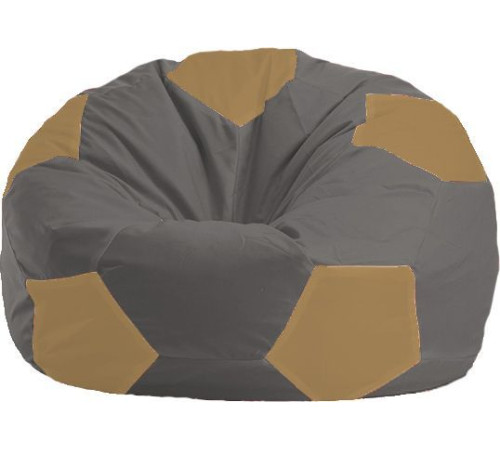 Кресло-мешок Flagman Мяч Стандарт М1.1-368 темно-серый/бежевый
