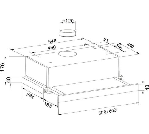 Кухонная вытяжка Making Oasis Everywhere UV-60I F