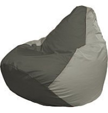 Кресло-мешок Flagman Груша Медиум Г1.1-366 темно-серый/серый