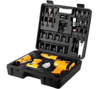 Deko Premium SET 34 018-0908 прямая пневмошлифмашинка, пневмотрещотка, пневмодолото, пневмогайковерт