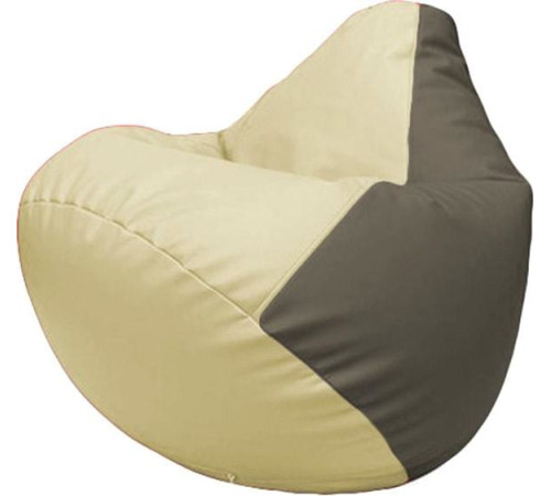 Кресло-мешок Flagman Груша Макси Г2.3-1017 светло-бежевый/серый
