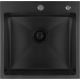 Кухонная мойка Basic CL DS Decor 50x50 черный, коландер, дозатор