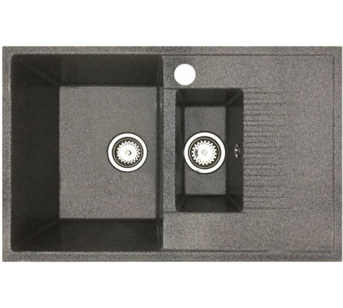 Кухонная мойка БелЭворс Forma L + смеситель W74004-9 + дозатор L405-1 серый/сатин