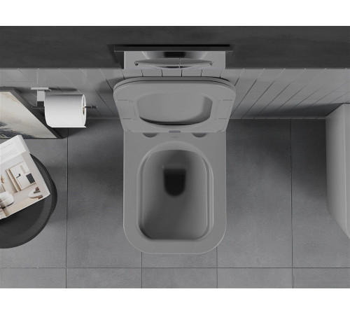 Унитаз Mexen Teo 30854061 светло-серый матовый без бачка