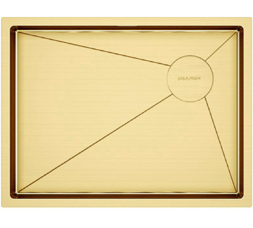 Кухонная мойка Paulmark NEXT-SKEW 58 Uni PM885844-BG золото/брашированное золото