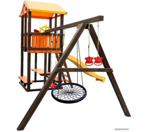 Игровой комплекс Perfetto Sport Bari-3 качели лодочка, паутина