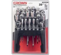Набор отверток Crown CPHDS-AXC26 26 предметов