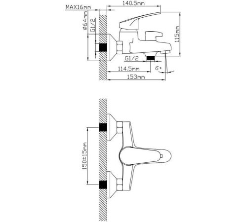 Смеситель AV Engineering AVROM3-A105-330