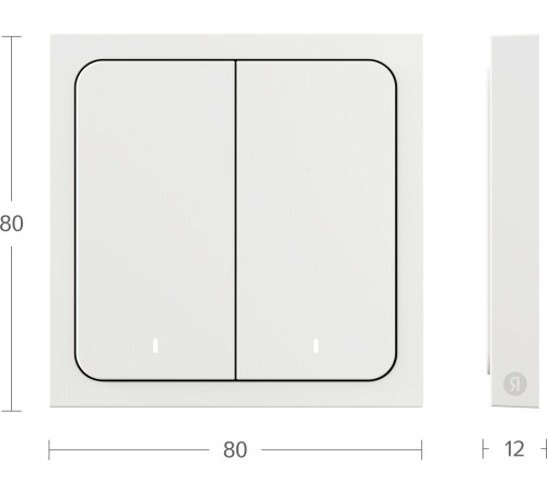 Выключатель Яндекс YNDX-00535 2 клавиши