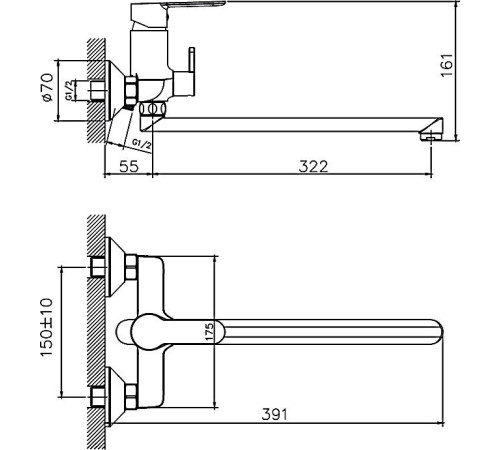 Смеситель Haiba HB22557-8