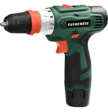 Дрель-шуруповерт Favourite DC-12MF с 2-мя АКБ, кейс