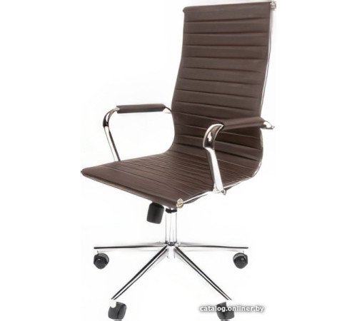 Офисное кресло CHAIRMAN 755 экопремиум коричневый